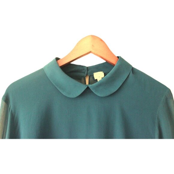 Aritzia Teal Blouse - Picture 4 of 7